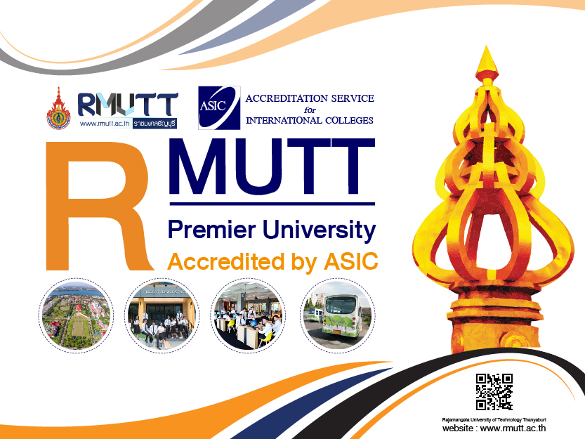 RMUTT is pleased to be accredited and received 3 extra awards from ASIC from England and ready to be evaluated in higher level.