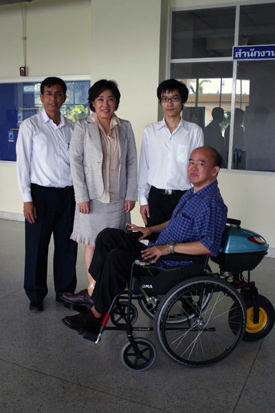 The first automatic folding wheelchair by RMUTT researchers