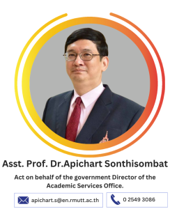 Asst. Prof. Dr.Apichart Sonthisombat